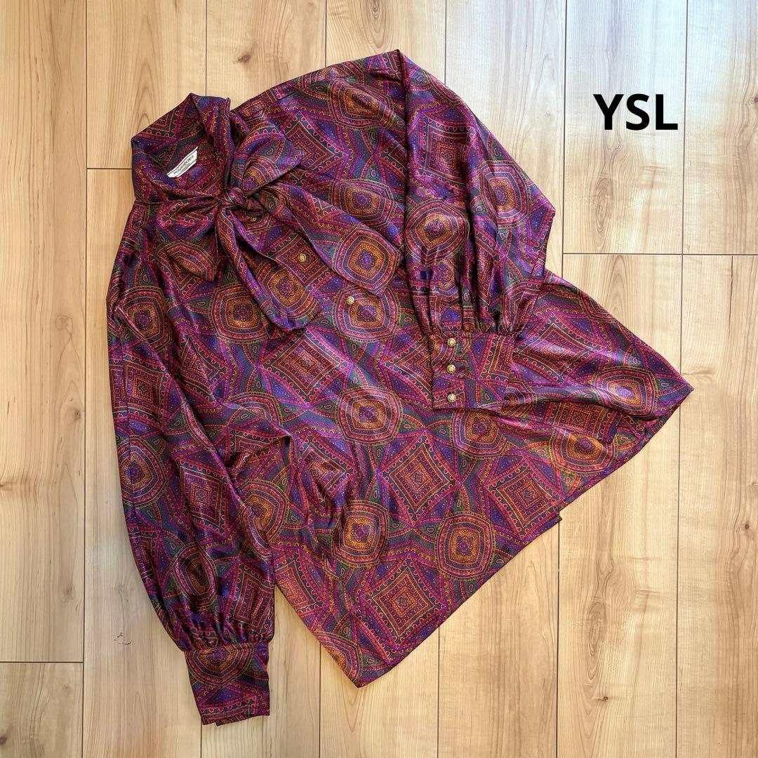 Yves Saint Laurent ヴィンテージボウタイブラウス
