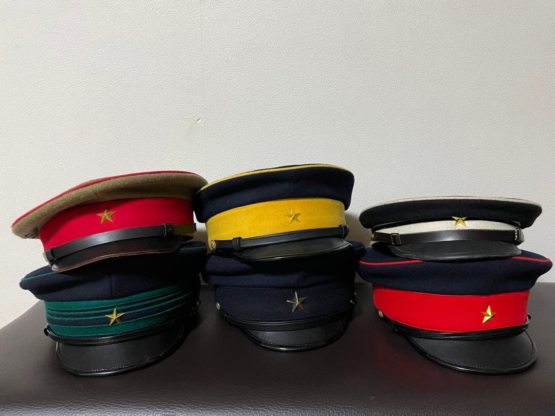 軍帽 6個セット 星章 日本軍 レプリカ まとめ S&graf 明治陸軍 制帽