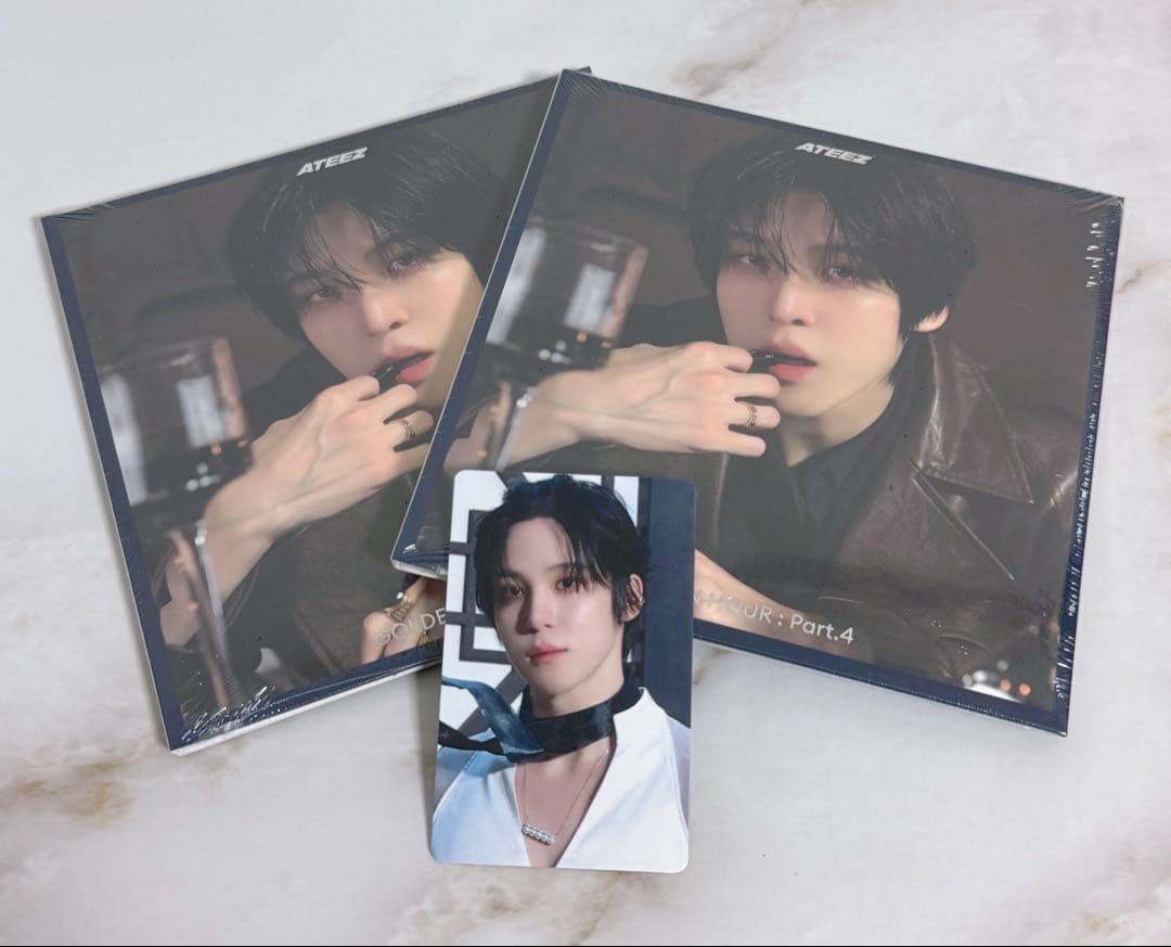 ATEEZ ユノ GOLDENHOUR デジパ未開封2枚 + タワレコ トレカ - メルカリ