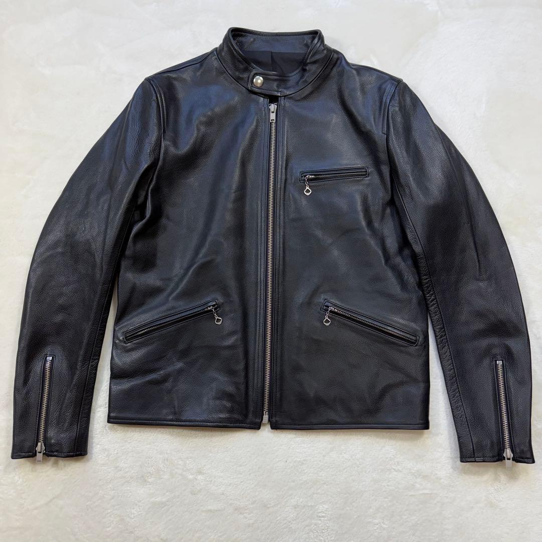 極美品 SCYE サイ 牛革 カウレザー シングルライダース ブラック 38 M SALE 30%OFF】[1124-63030]Scye/SCYE BASICS(サイ/サイベーシックス