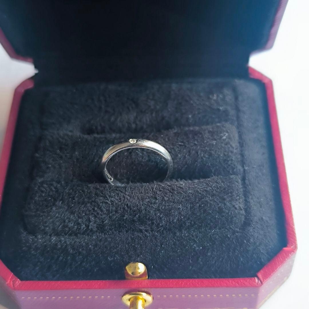 カルティエ ウェディング リング 2.5mm 1P ダイヤモンド プラチナ