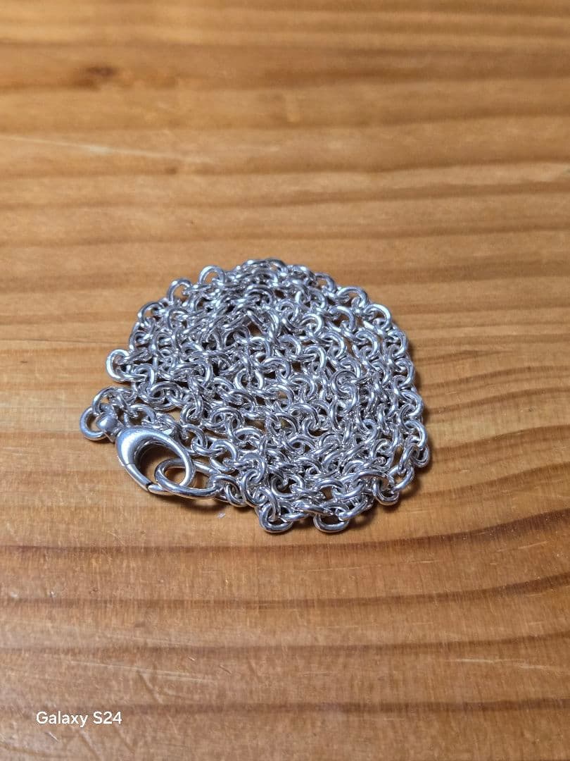 【超美品】GUCCI オーバルチェーン ネックレス 男女兼用 SV925