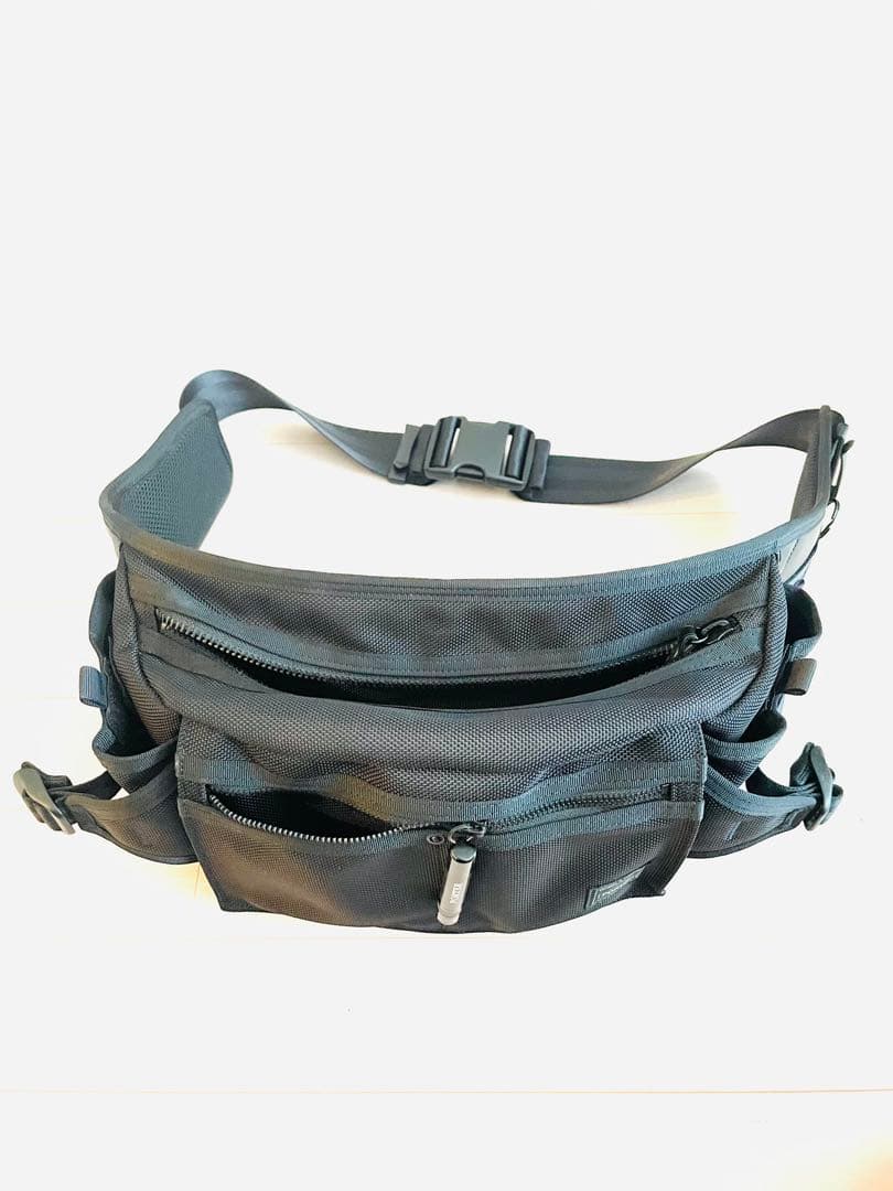 新年値下用‼︎美品PORTER ボディバッグ ブラック TACTICAL（PORTER） ポーター タクティカル ウエストバッグ 654-07074