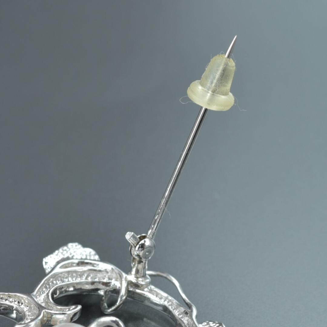 美品 TASAKI ブローチ パール幅7.1mm重さ6.9gSV リーフ ハート