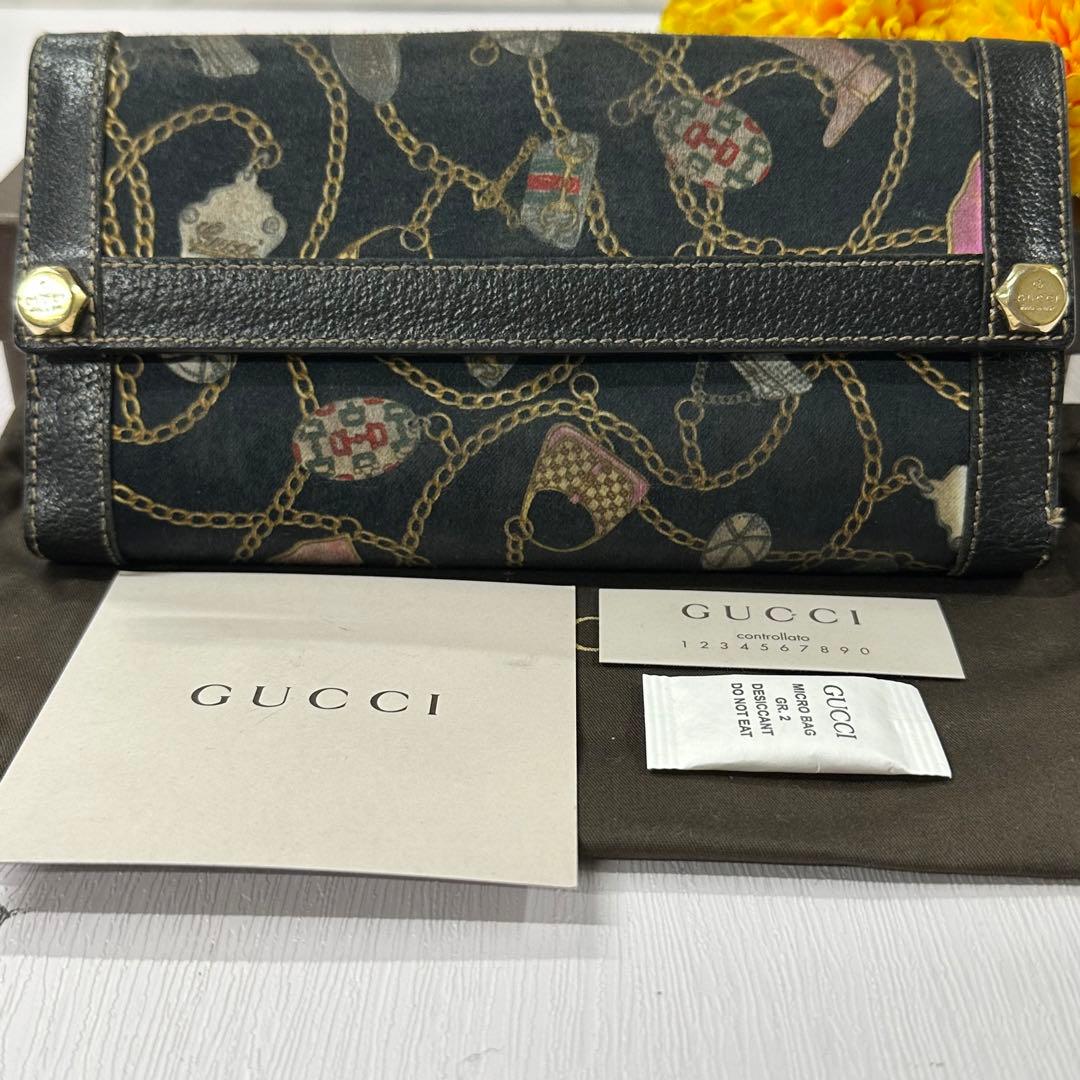 新品同様‼️ 希少　グッチ　GUCCI 財布　長財布　コンチネンタル　ウォレット