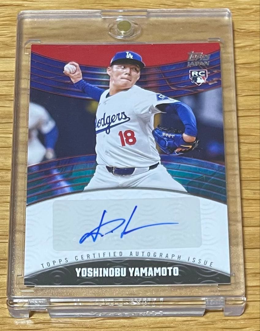 5シリ topps 2024 ドジャース 山本由伸 ルーキー 直筆サインカード