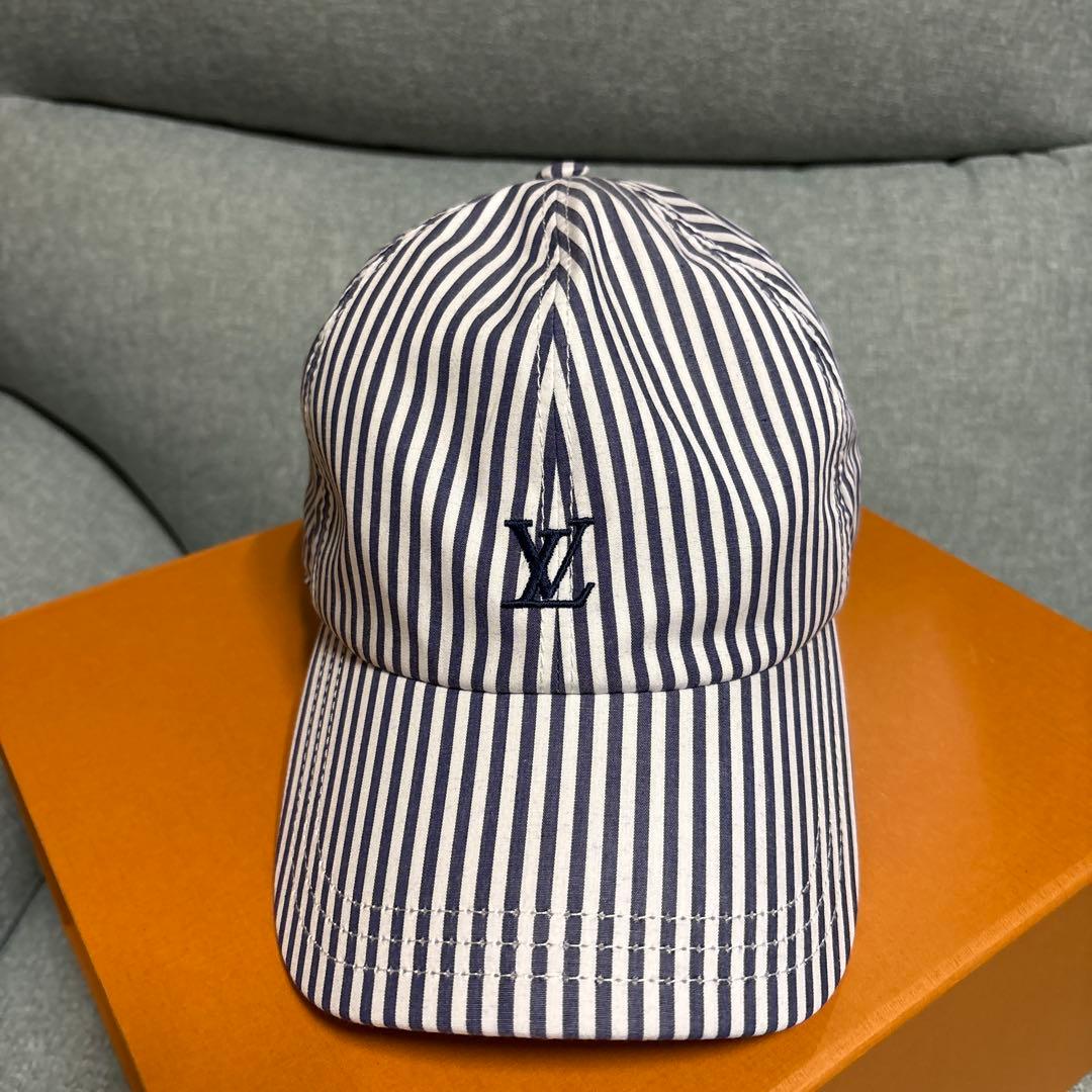 LOUIS VUITTONキャップ・LＶリーグブルーL
