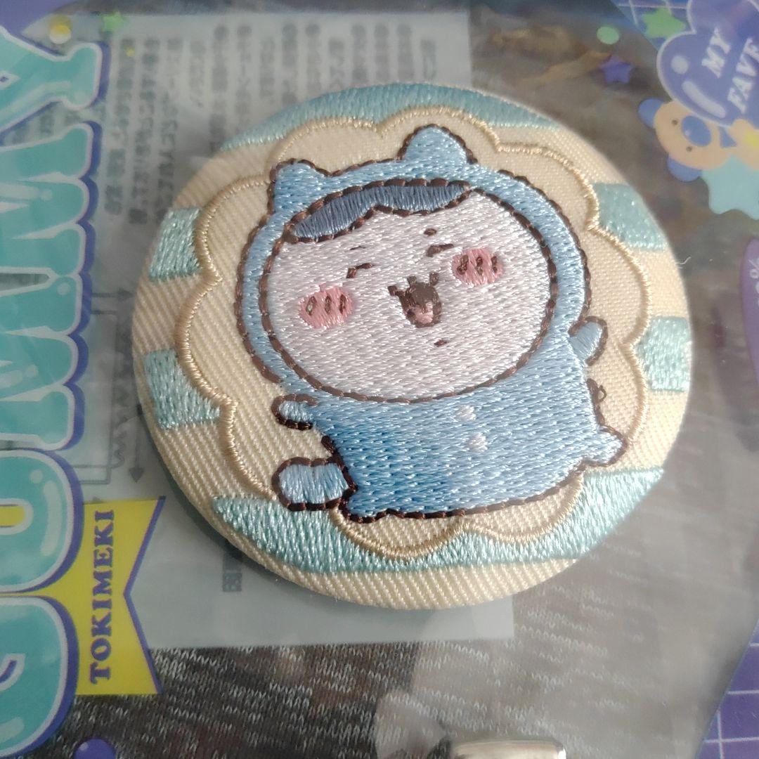 ちいかわ 刺繍缶バッジビスケット ハチワレ セリアキーチャーム - メルカリ