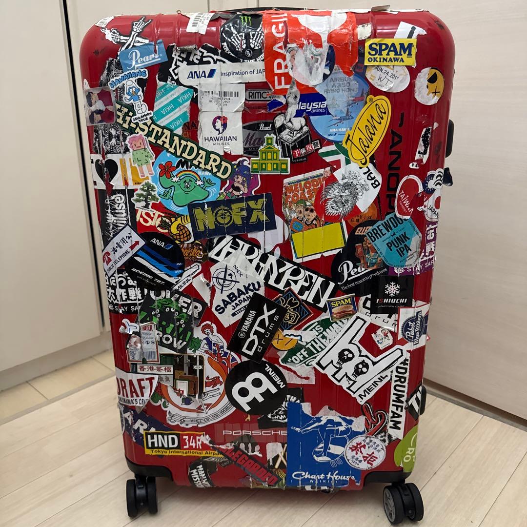 お値下げ中‼️【アンティーク】RIMOWAスーツケース（ステッカー