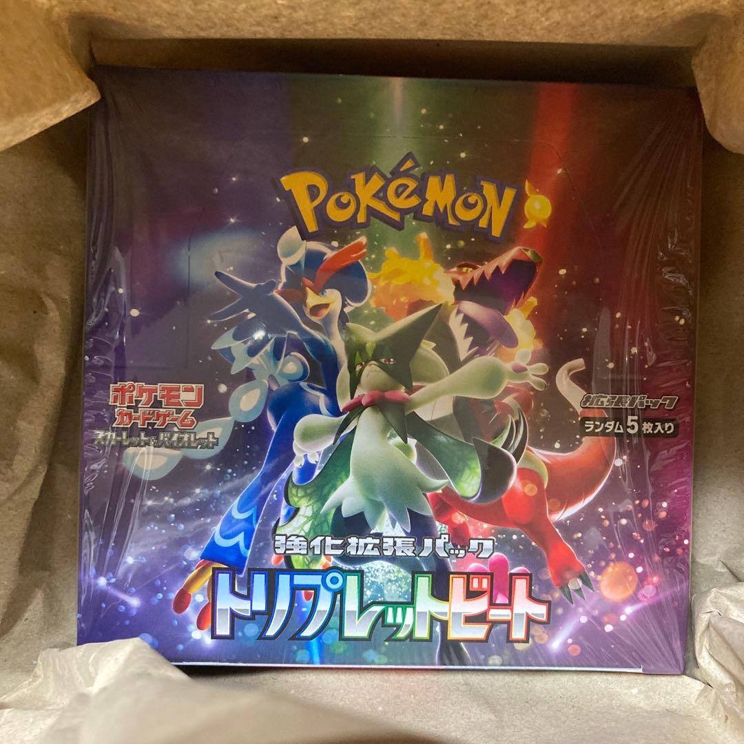 ポケカ 未開封BOX トリプレットビート シュリンク付き - メルカリ