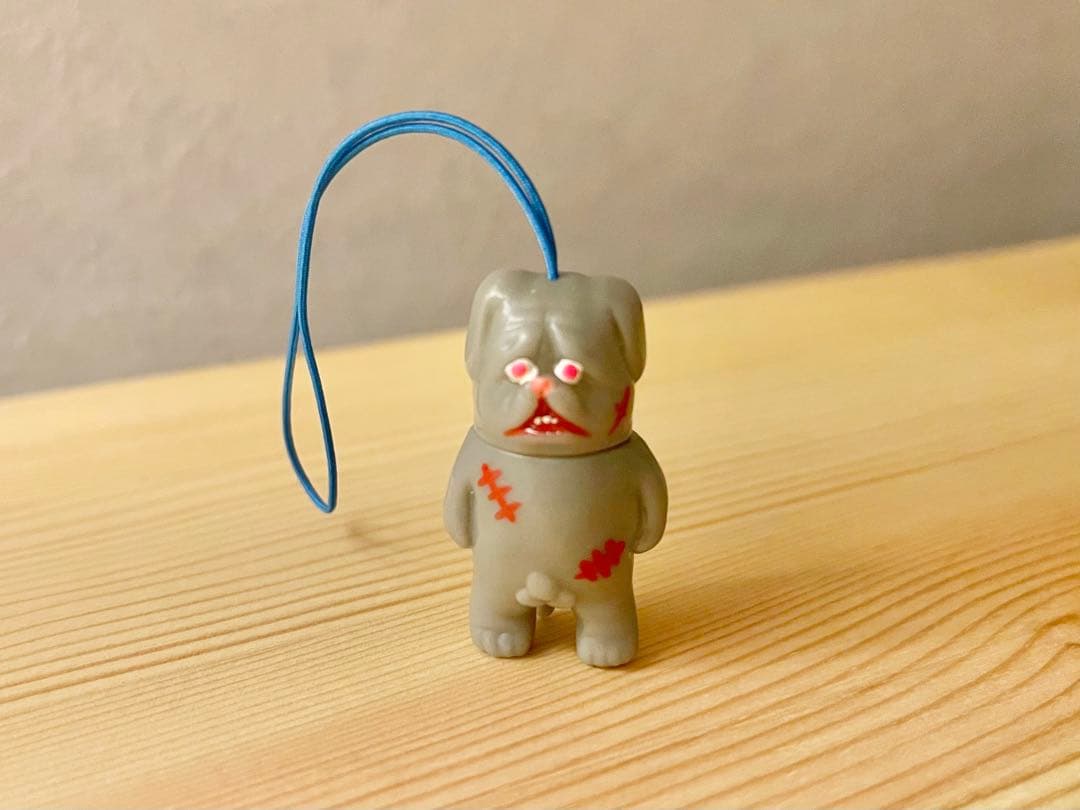 未使用ソフビ デハラユキノリ ちび犬太ストラップ DEHARA YUKINORI