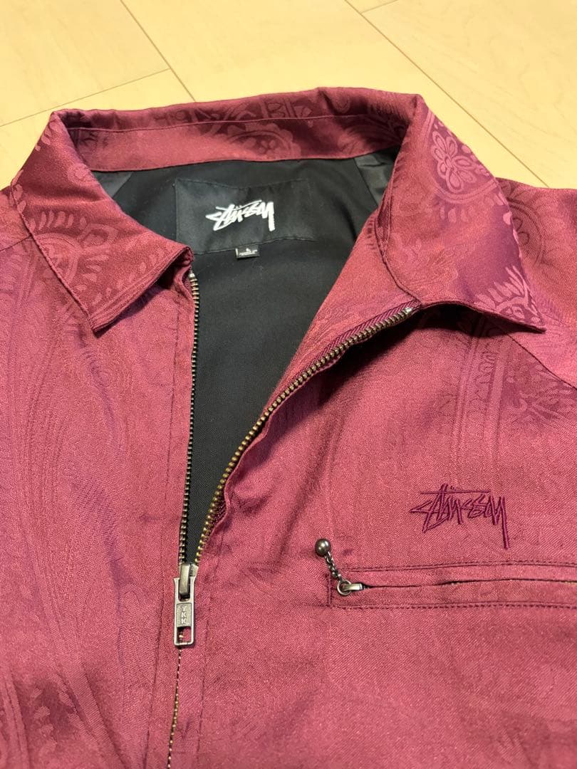 スチューシー ジャンパー 美品 ボルドー L