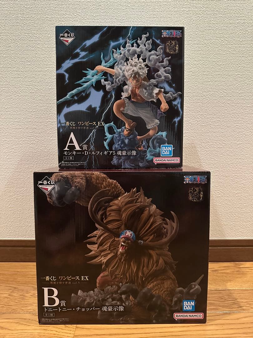 一番くじ　ワンピース　EX　A賞　ルフィ　ギア5　B賞　チョッパー　フィギュア