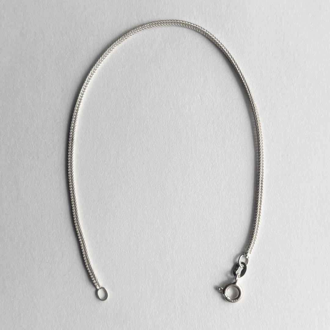 ITALY925 ヴィンテージ 編込み ヘリンボーンチェーン ブレスレット