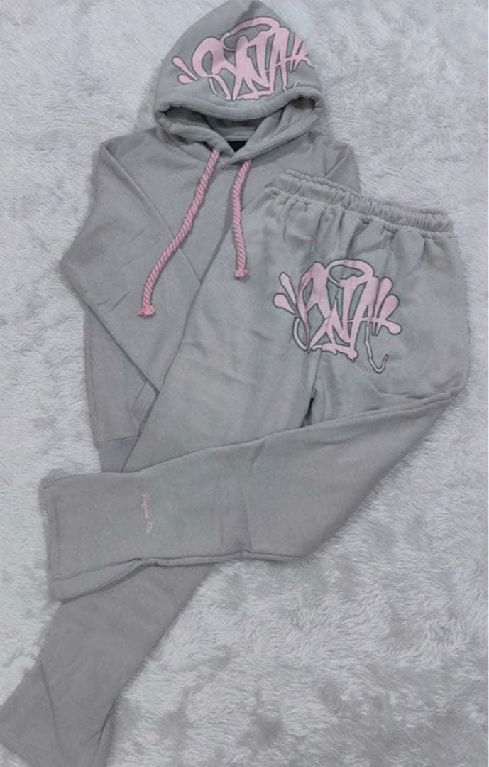 Syna world シナワールド　セットアップ　　グレーピンク