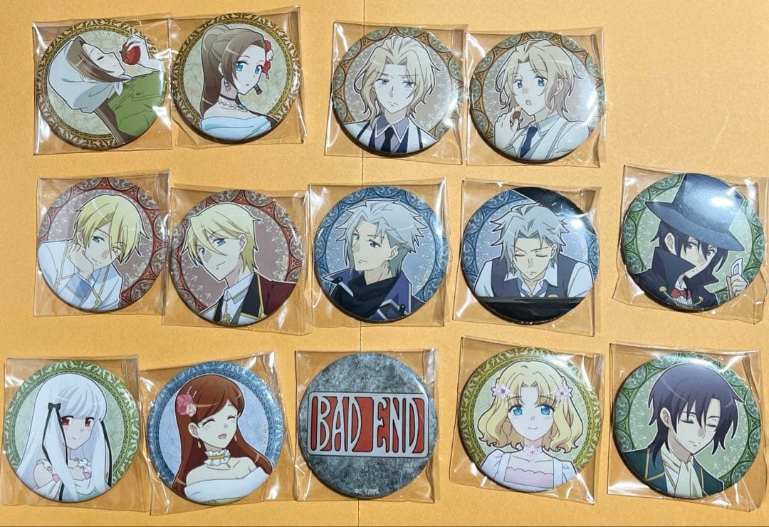 【はめふら】エンディングイラスト缶バッジ 全14種コンプリート