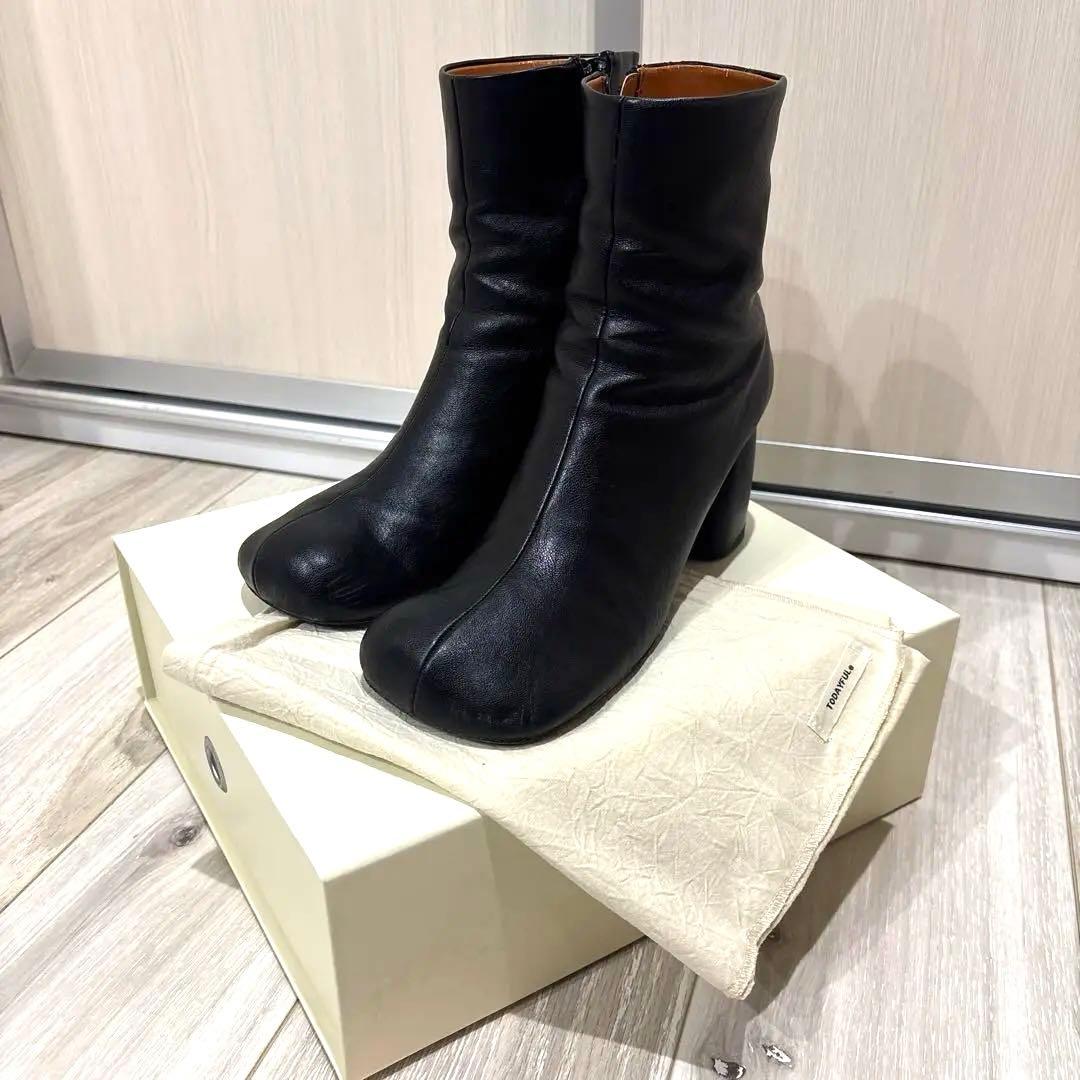 r*r様 TODAYFUL Square Short Boots ブラック38サ