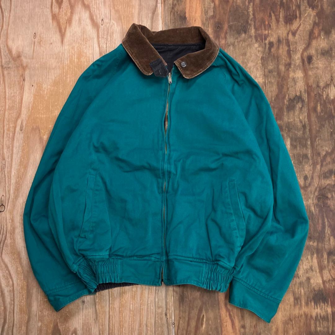 80s リバーシブル ハリントンジャケット 襟コーデュロイ VINTAGE