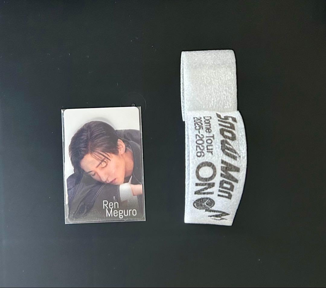 Snow Man 目黒蓮 すのチル ぬいぐるみ ヘアバンド チラ見カード 音符