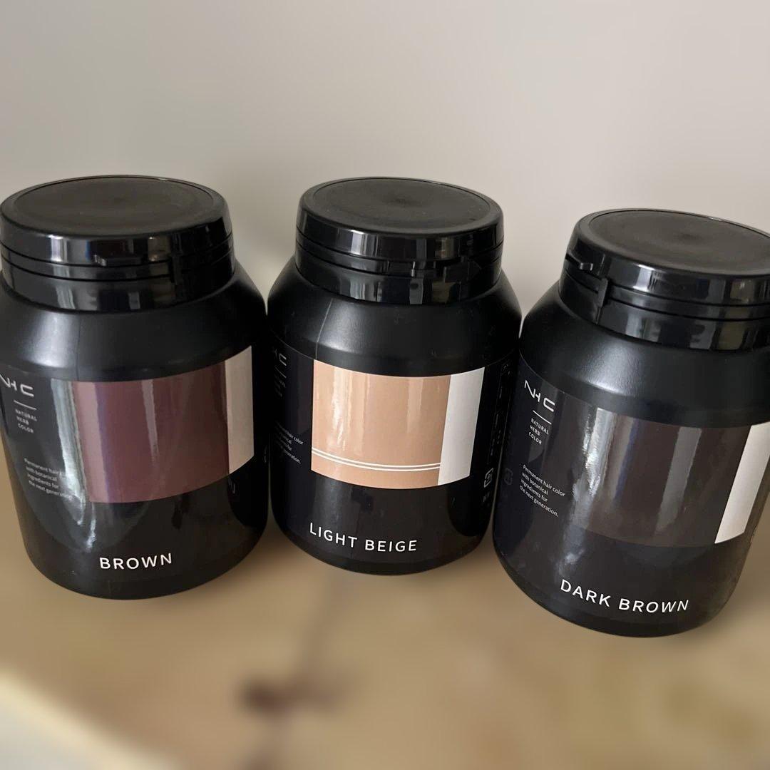 ナチュラルハーブ カラーリング剤 300g 3色セット