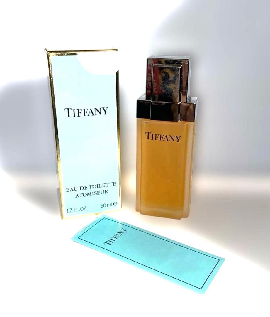 初期デザイン・廃盤品　ティファニー オードトワレ 50ml 香水 すりガラス♡