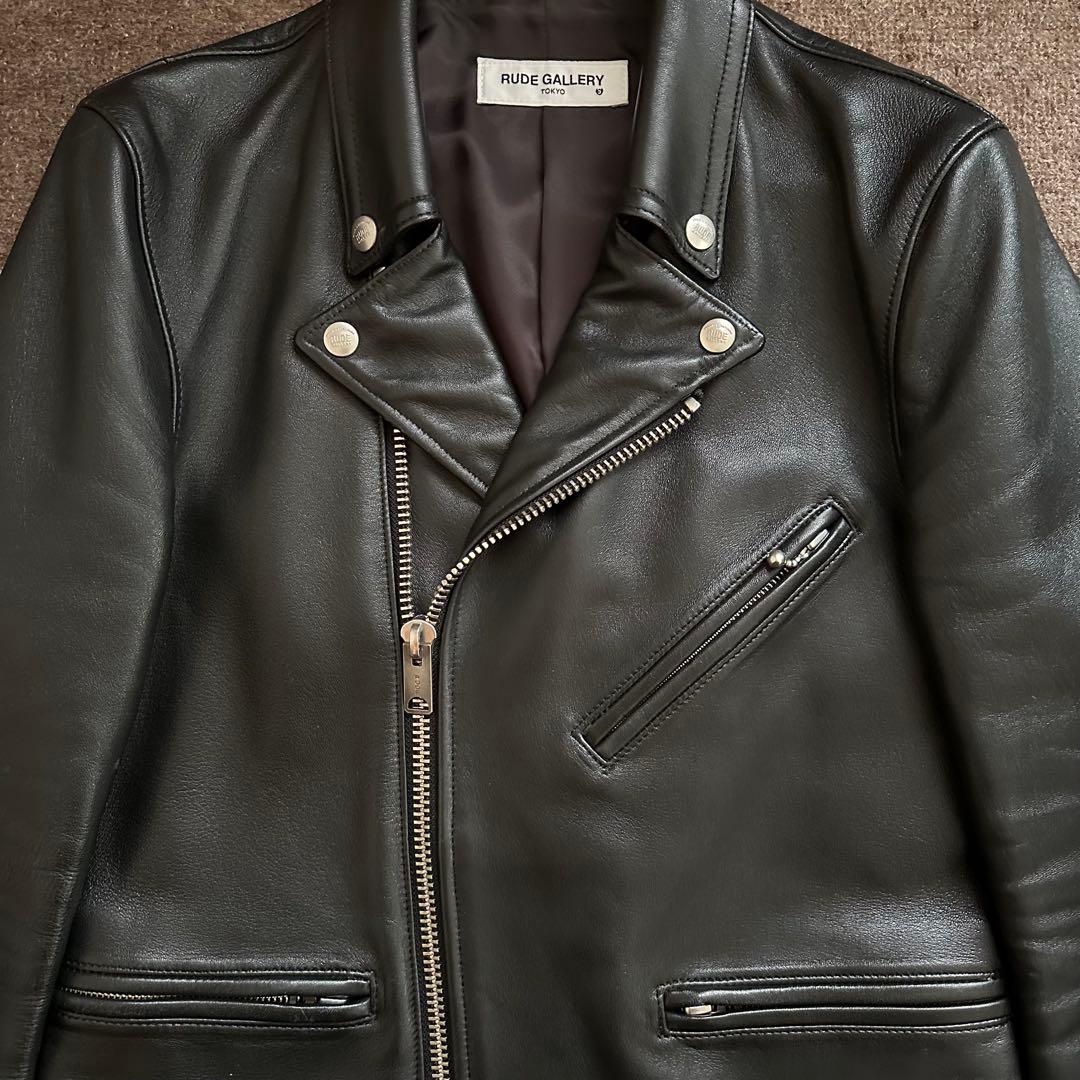 激レア ルードギャラリー レザー ジャケット ダブル ライダース シープ