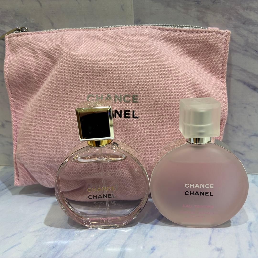 ♡シャネル　チャンス　オー　タンドゥル　パルファム・ヘアミスト・ポーチ　3点