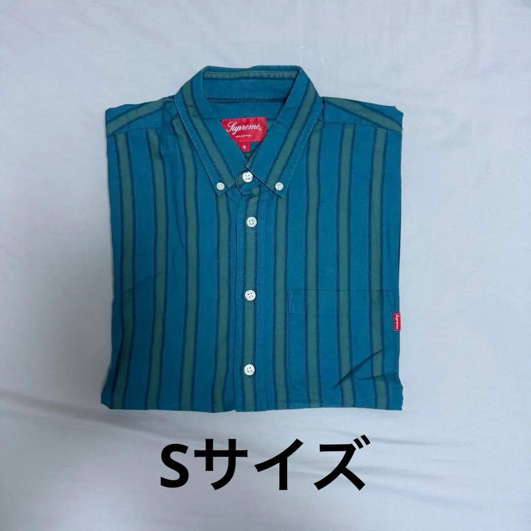 トップス S Supreme Oxford Shirt Teal Stripe 18FW
