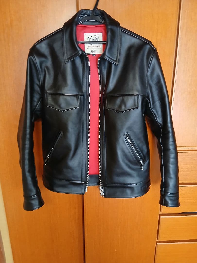 666 本革 ライダース ジャケット 38 10日～12日迄の特別価格 666-jsle201.jpg