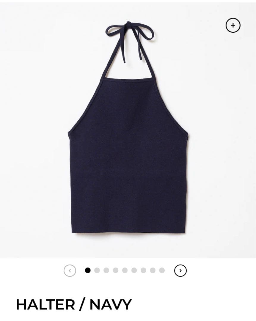 トップス THE SHISHIKUI HALTER/NAVY