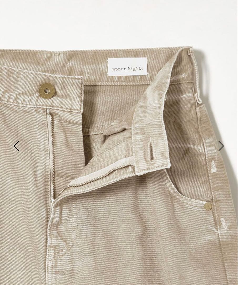 upper hights for cote ベージュデニムパンツ 23インチ - メルカリ