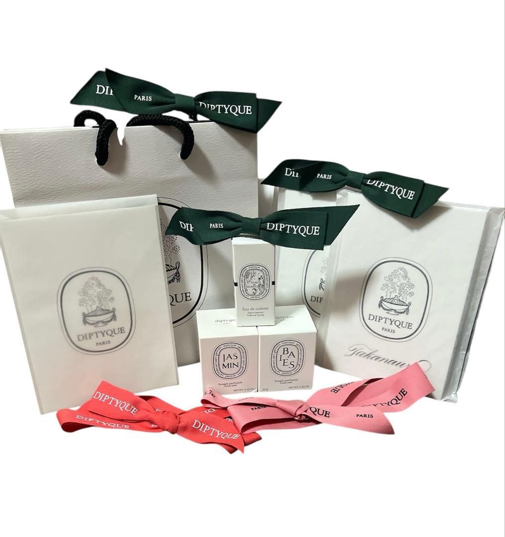 Diptyqueキャンドル、香水、フレグランスノート、ショッパーセット