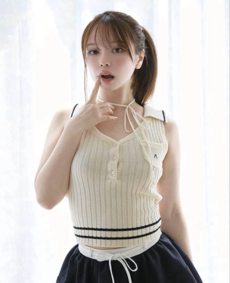 andmary ami line tops アイボリー