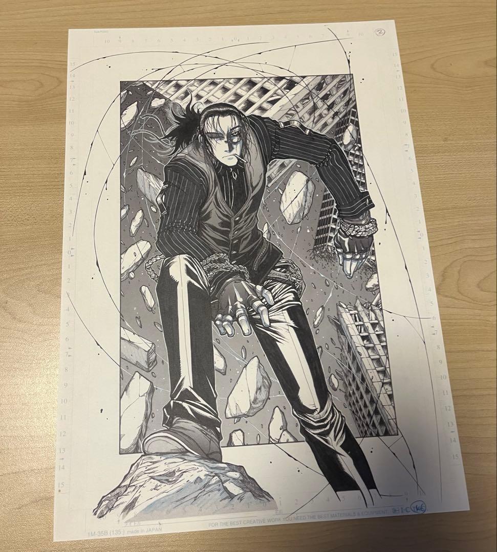 即購入可】ヘルシング HELLSING 平野耕太 複製原画 ウォルター - メルカリ