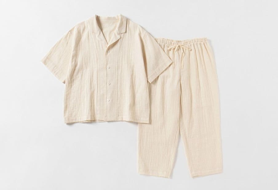 ♡新品未使用品♡PRISTINE ダブルガーゼ半袖パジャマ オーガニックコットン