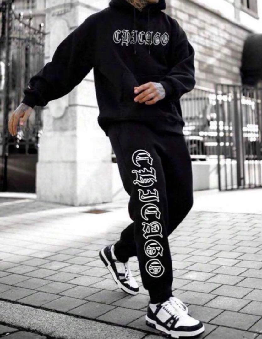 UKドリル セットアップ スウェット 海外ラッパー ラッパー着用 HIPHOP