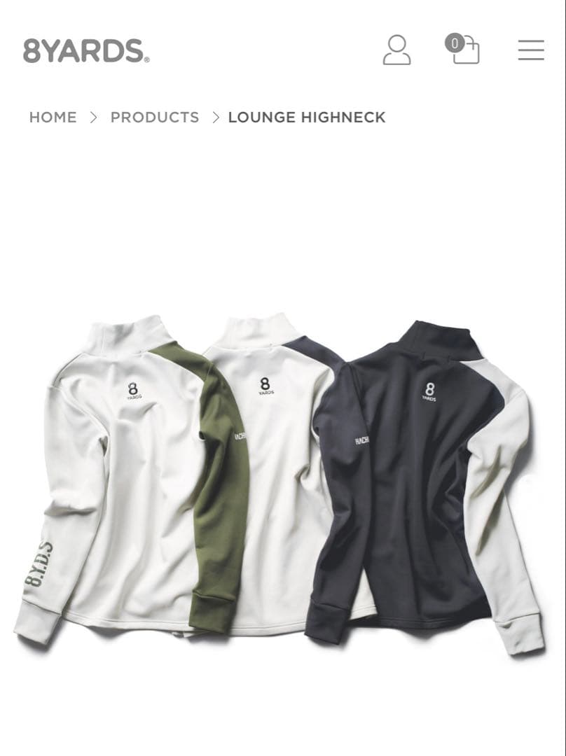 しげさん専用！ 8YARDS ハチヤーズ モックネック Lサイズ - メルカリ