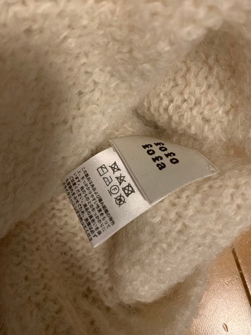 fofofofa HARVEST KNIT RICE WHITE白ニット 完売