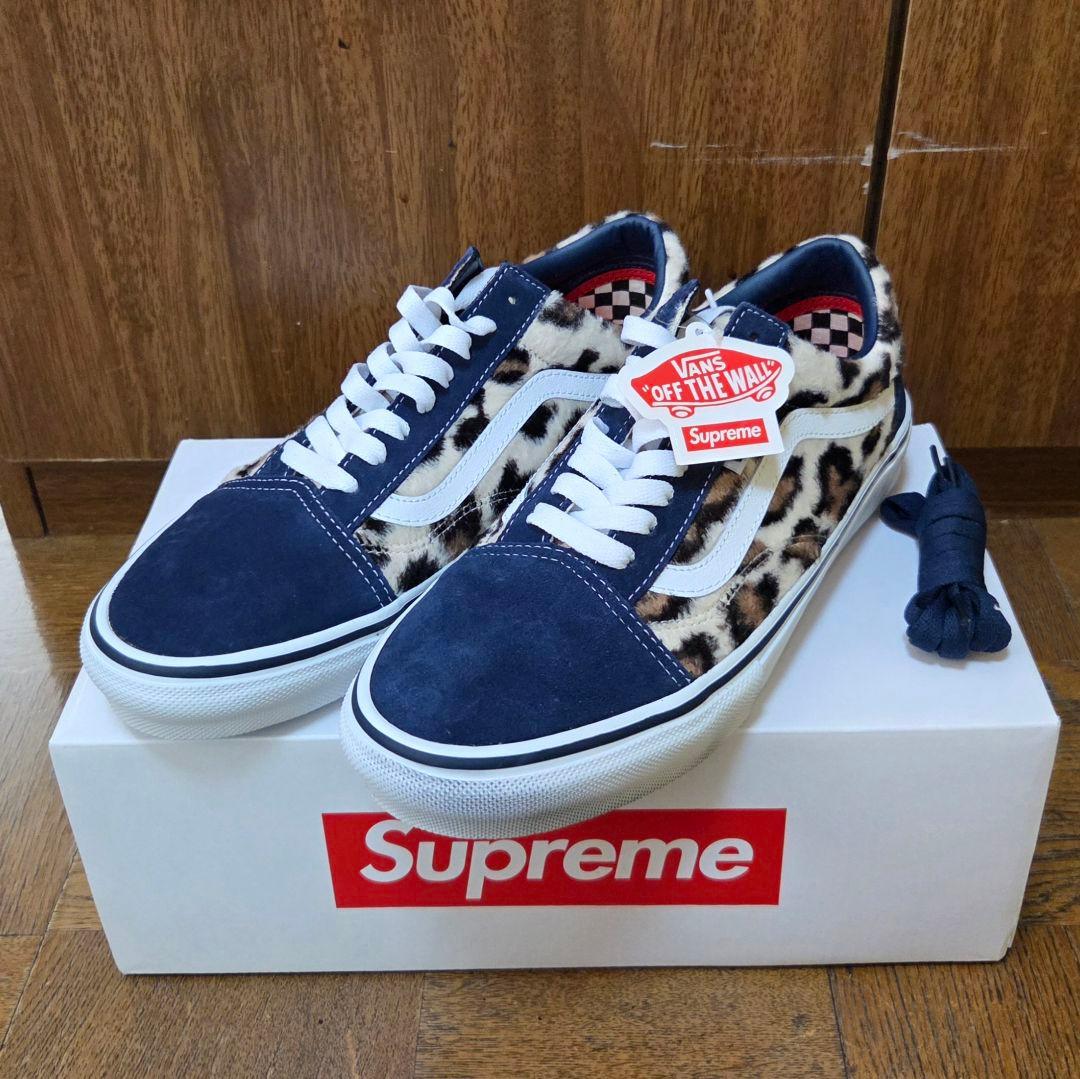 Supreme × Vans Leopard OldSkoolNavy 27.5 - メルカリ