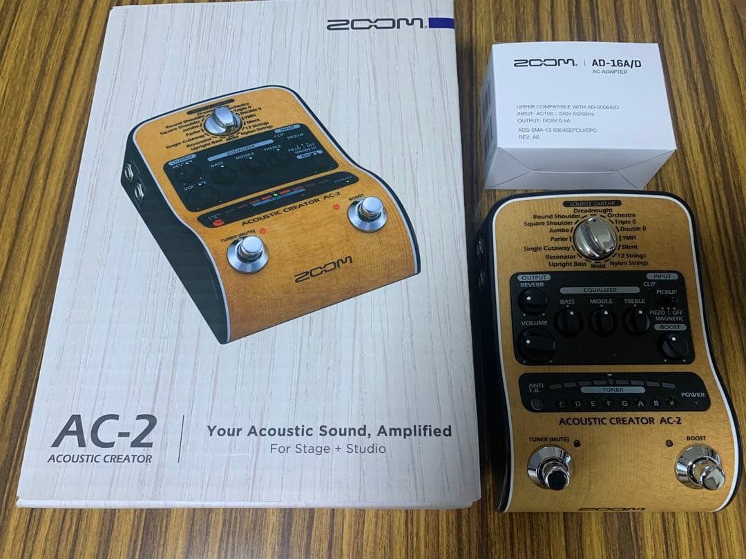 ZOOM AC-2 アコースティックギター用プリアンプ
