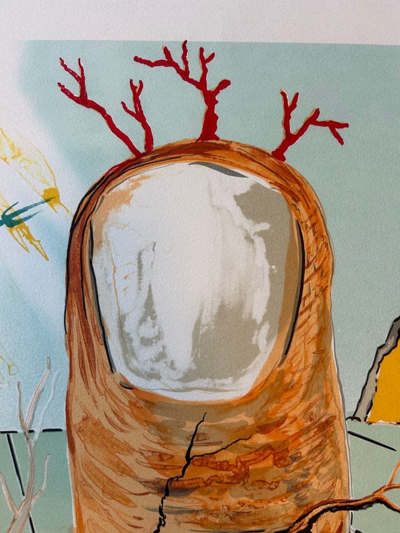 サルバドール・ダリ リトグラフ『天使の幻視(親指)』1980年作品ダリ