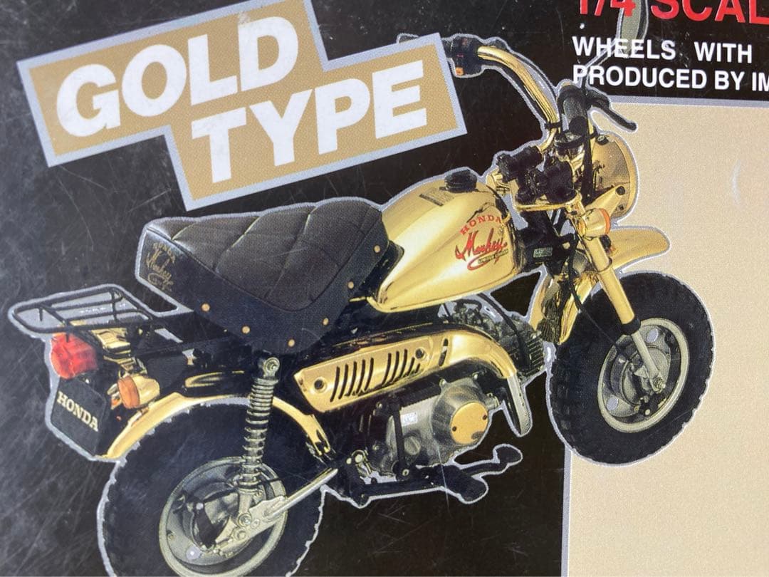 新品未組立】絶版イマイ製☆1/4モンキーGOLD超精密金属モデル♦︎未