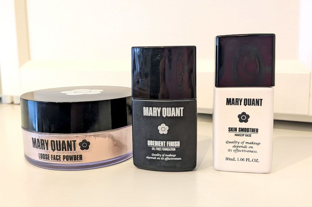 MARY QUANT パウダー&メイクアップベース&リキッドファンデ 3点セット