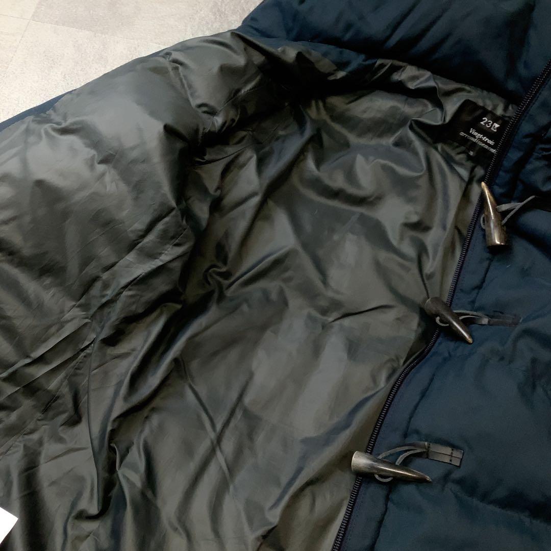 美品 23区 ダウン ダッフル フーデッド コート ネイビー - メルカリ