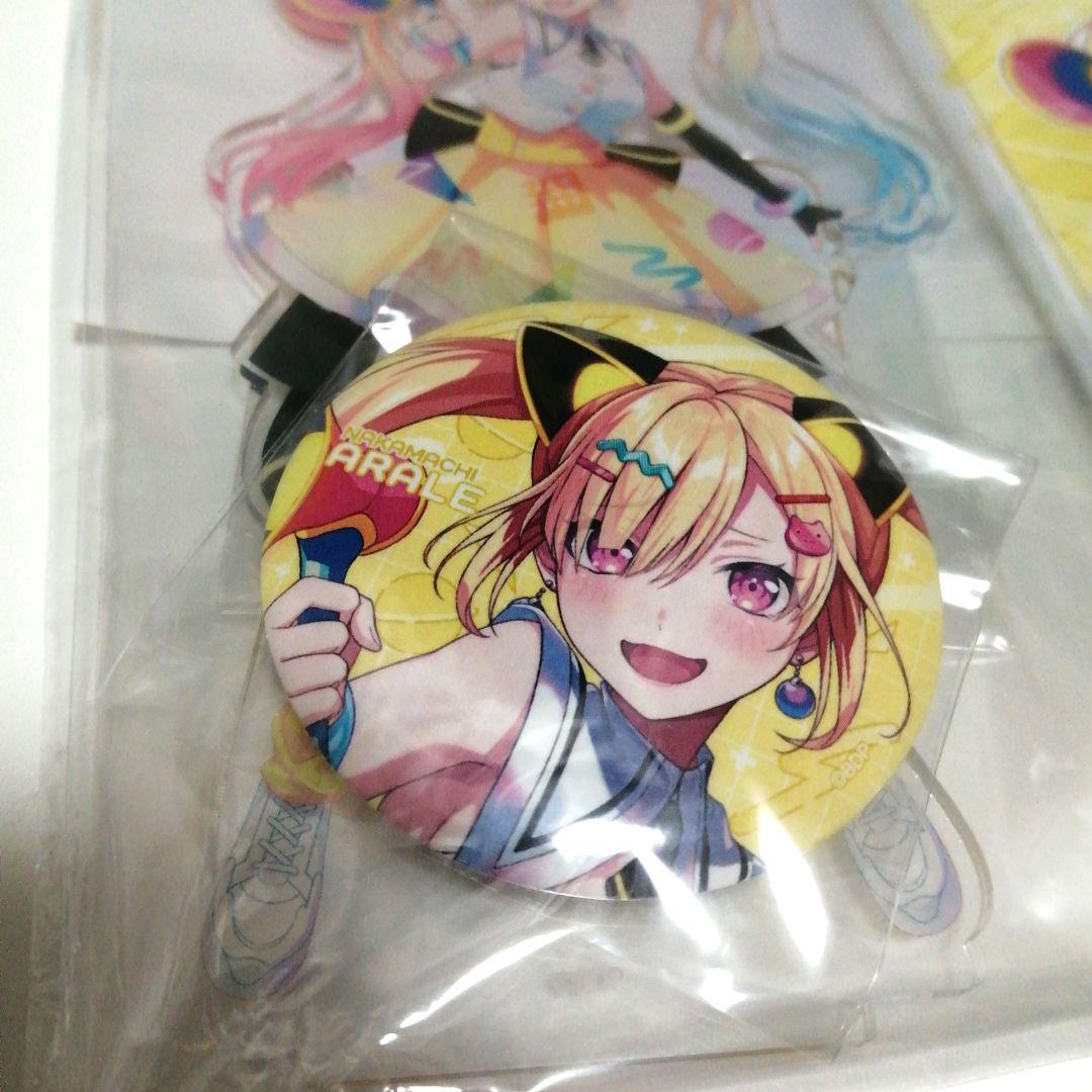 バンドリ 仲町あられ サイン入りブロマイド付きアクリルスタンド＆缶