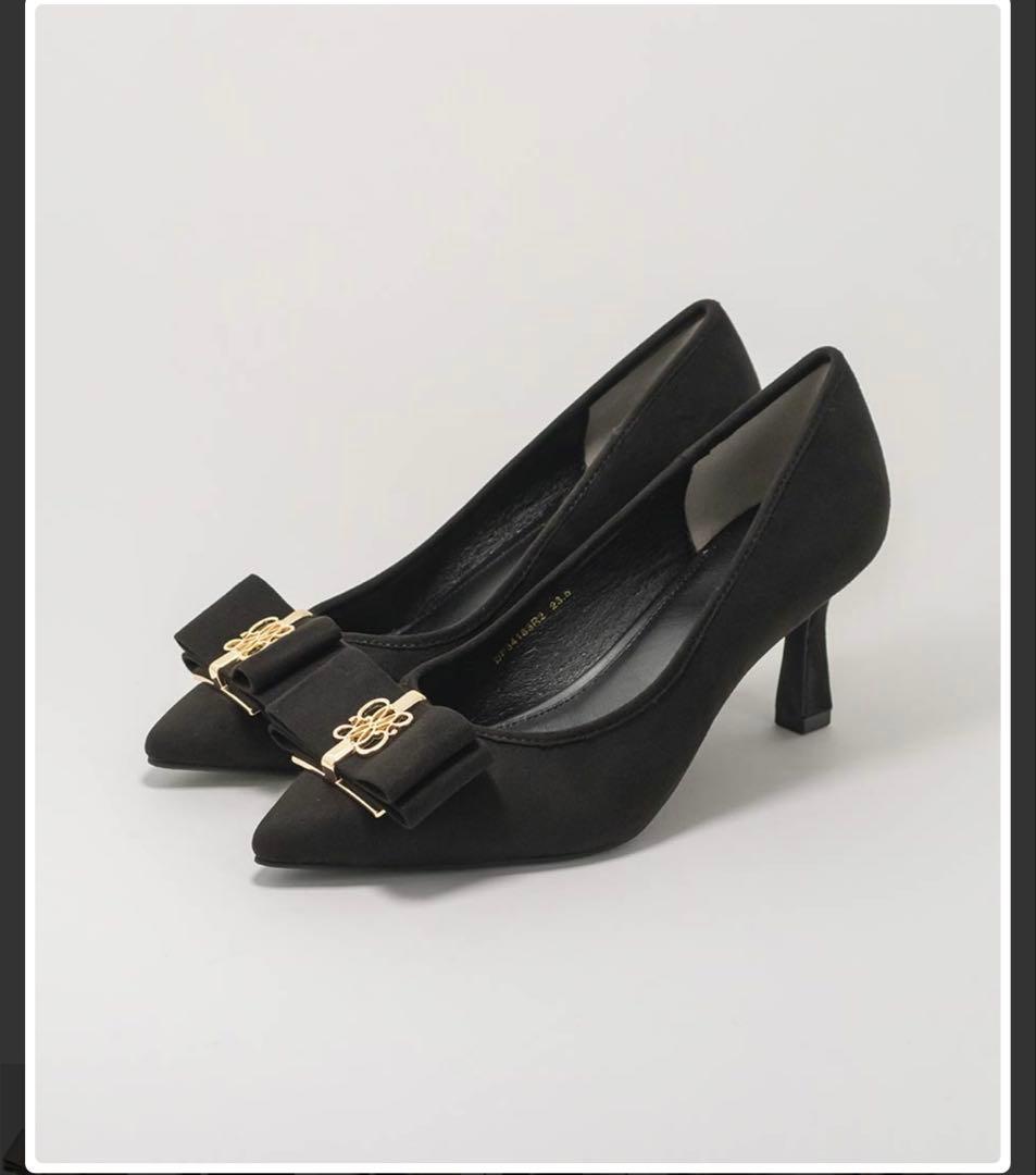 randa 【走れる美脚パンプス】リボンモチーフフィットパンプス