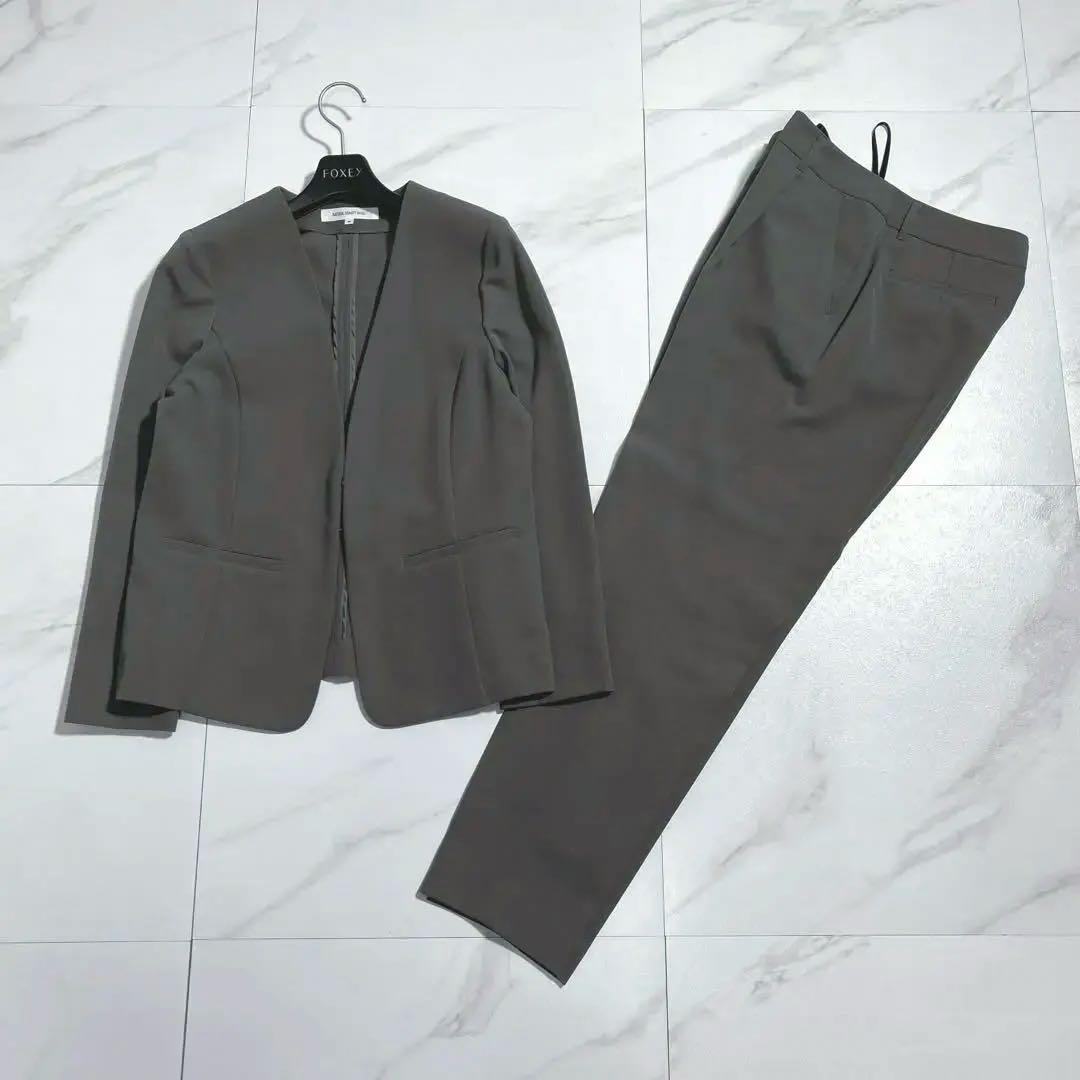 未使用級♡ナチュラルビューティベーシック ノーカラーセットアップ ウォッシャブル