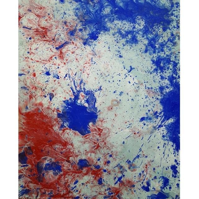 内野隆文　太極図　抽象画　絵画　アート作品　現代美術　キャンバス