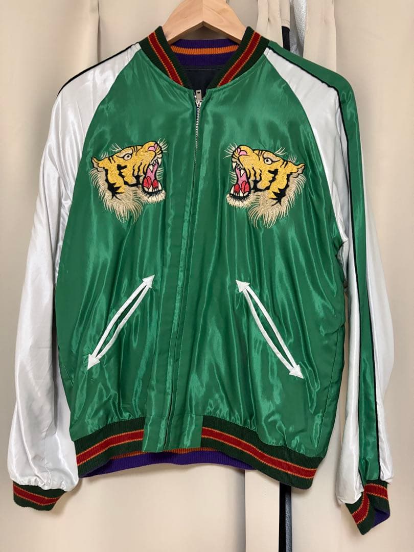 ビームス×テーラー東洋 リバーシブル スカジャン Mサイズ 別注 雷門 タイガー