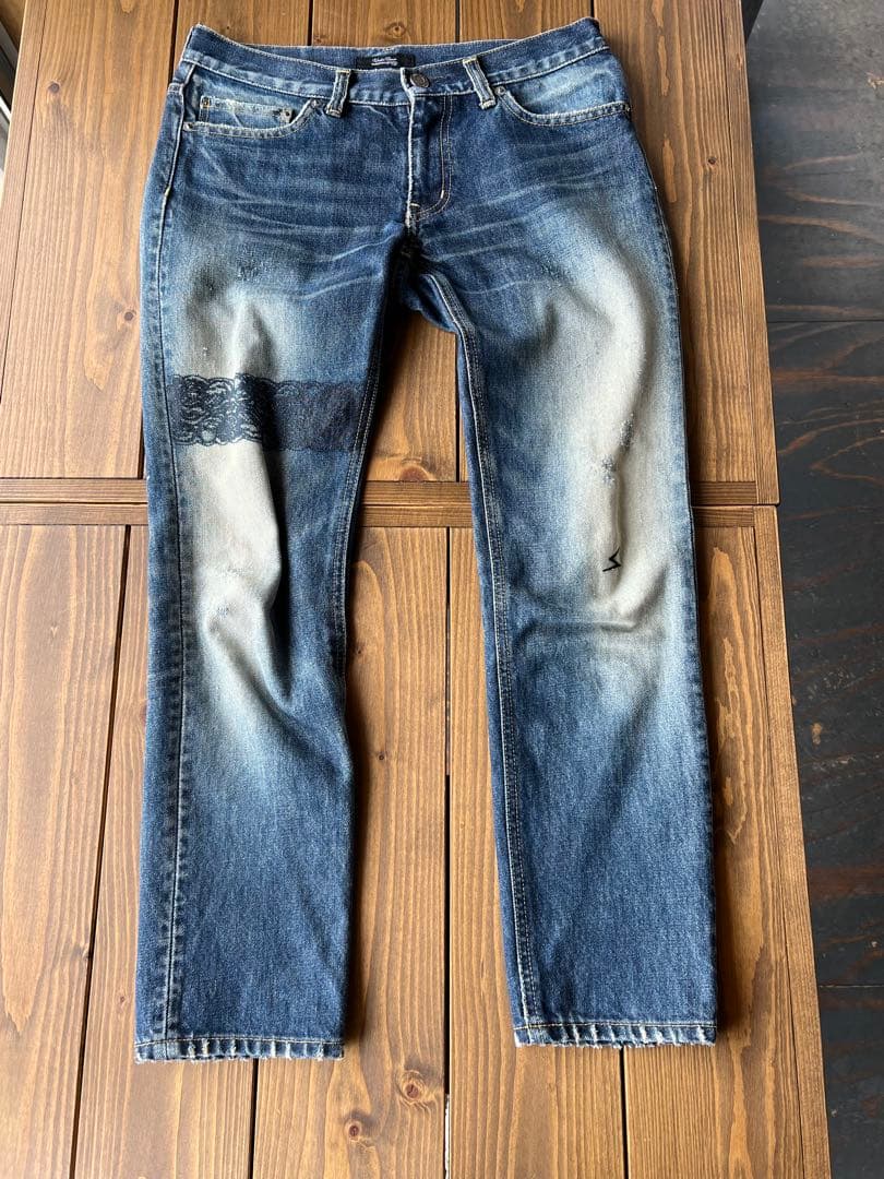 UNDERCOVERレースプリントデニム⭐︎サイズ①レア